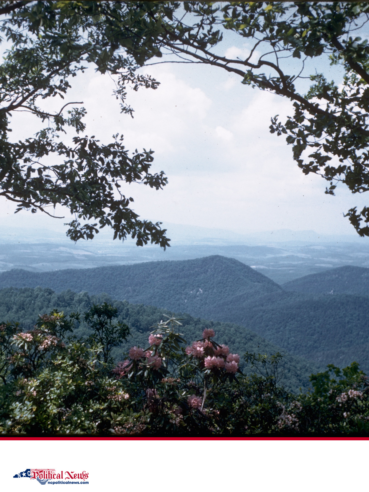 Blue Ridge Parkway and mountain landscape in western North Carolina
