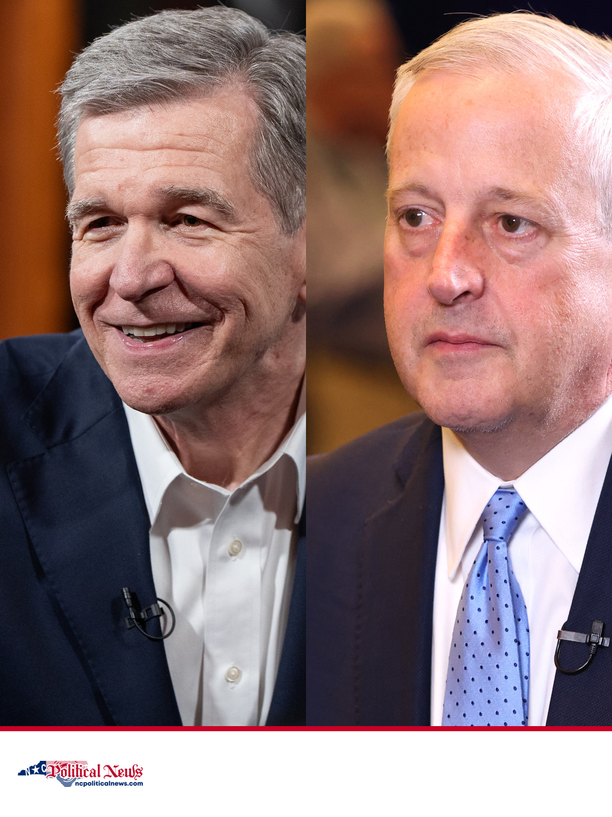 Roy Cooper and Michael Whatley, the Democratic and Republican nominees for North Carolina's open U.S. Senate seat.