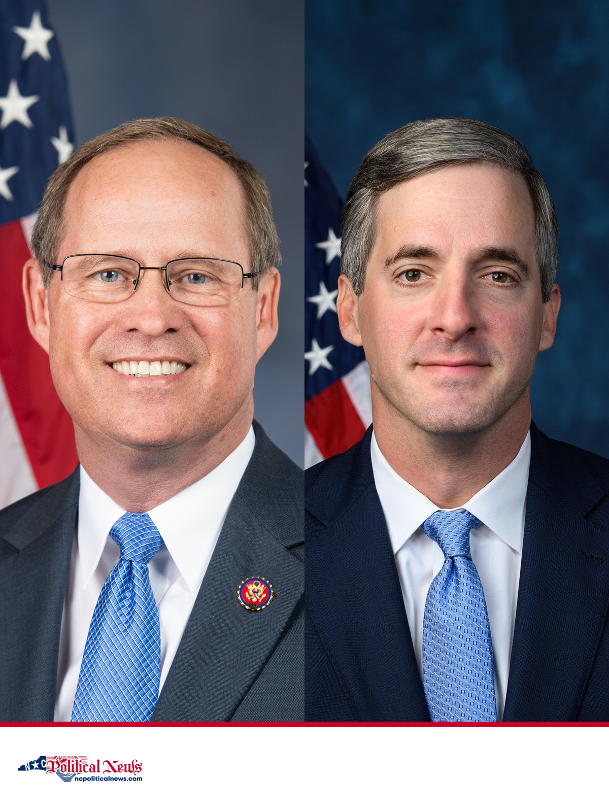Official portraits of U.S. Reps. Greg Murphy, left, and Brad Knott.