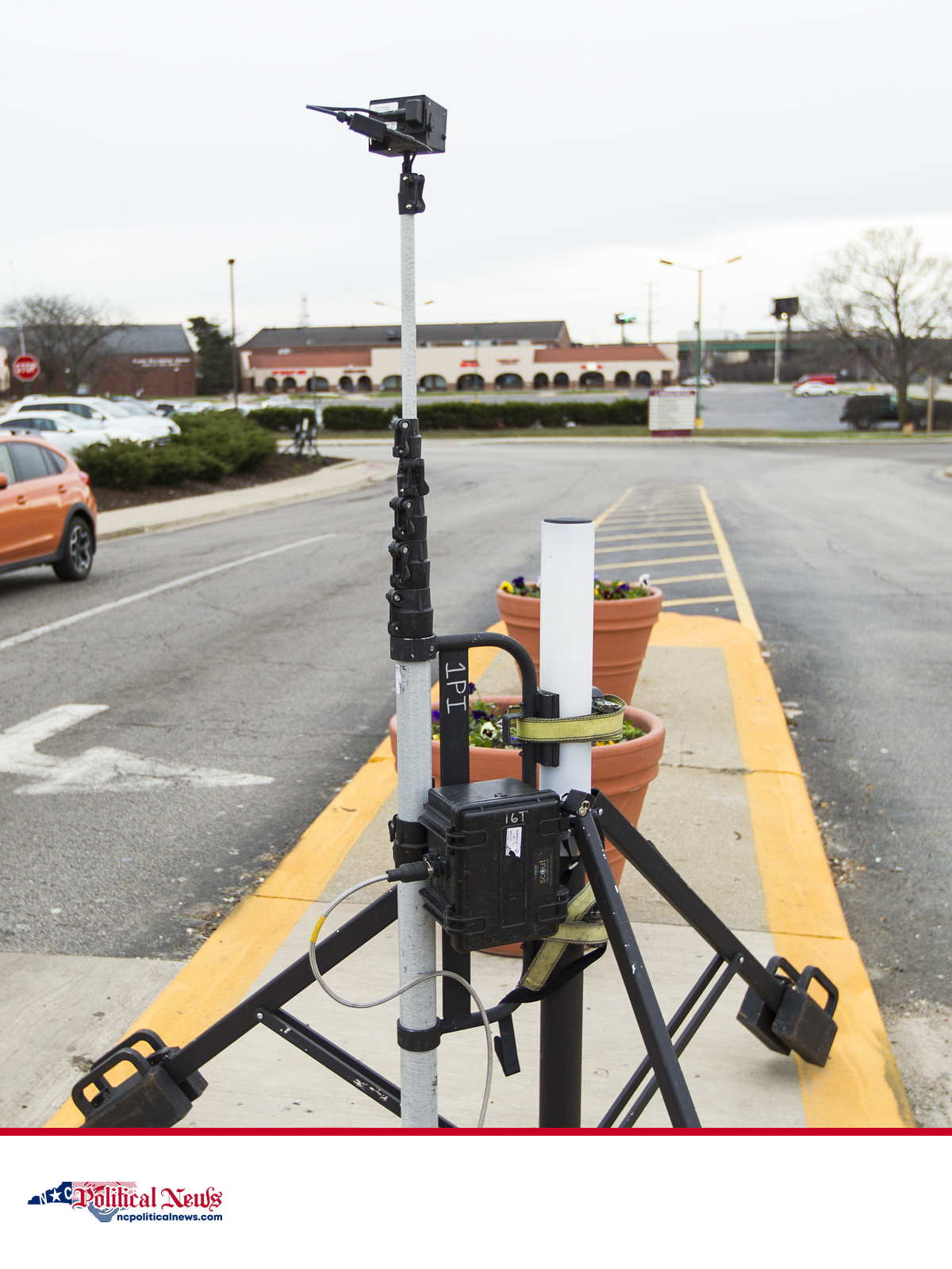 File photo: portable Miovision license-plate data camera in Illinois in 2015; not a UNC campus installation.