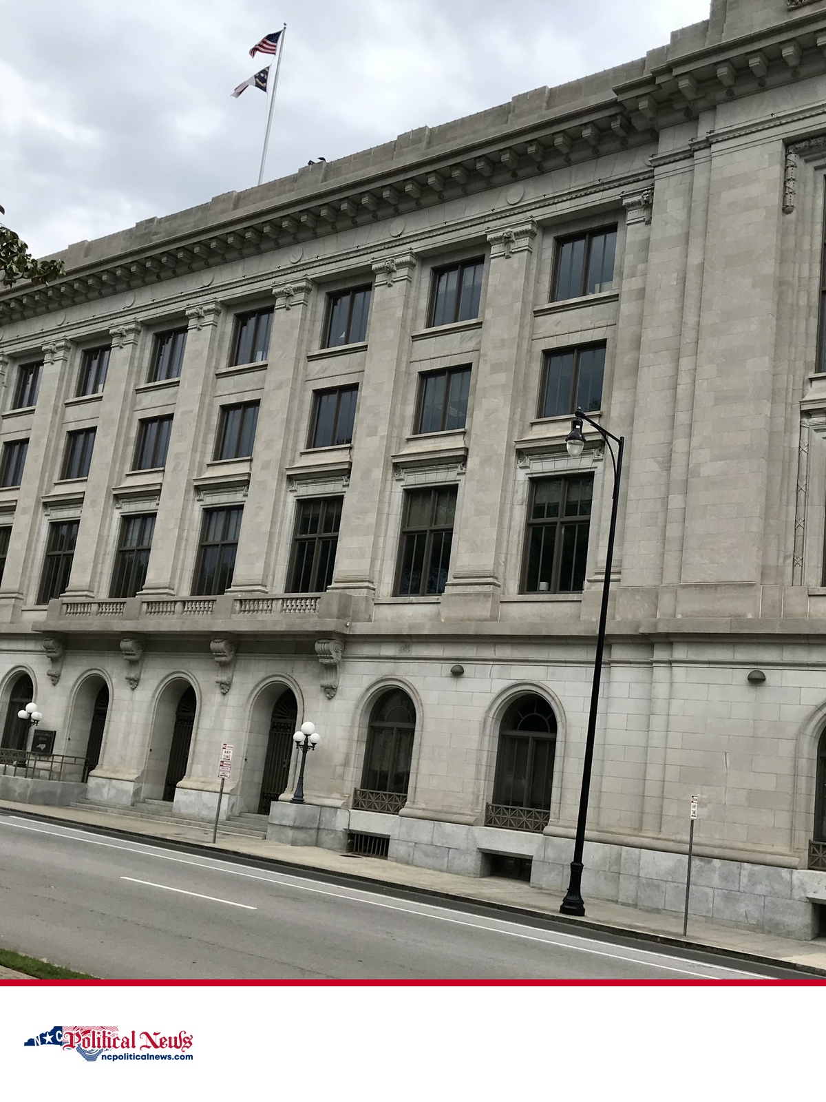 File photograph of the North Carolina Court of Appeals Building in Raleigh in 2023; not the October 2026 hearing.