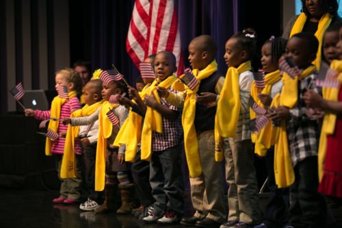 Students singing at National School Choice Week celebration. Source: Carolina Journal